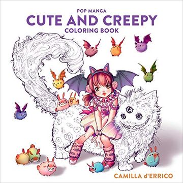 portada Pop Manga Cute and Creepy Coloring Book (en Inglés)
