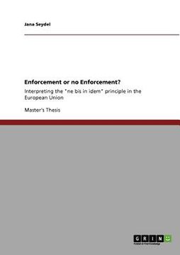 portada enforcement or no enforcement? (en Inglés)
