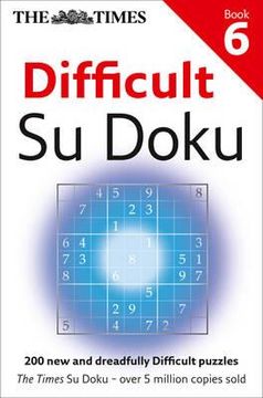portada The Times Difficult Su Doku Book 6 (en Inglés)
