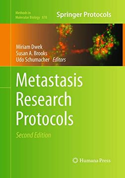 portada Metastasis Research Protocols (Methods in Molecular Biology, 878) (en Inglés)