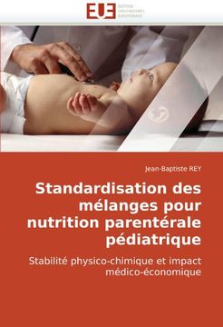 portada Standardisation Des Melanges Pour Nutrition Parenterale Pediatrique