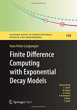 portada Finite Difference Computing with Exponential Decay Models (Lecture Notes in Computational Science and Engineering) (in English)