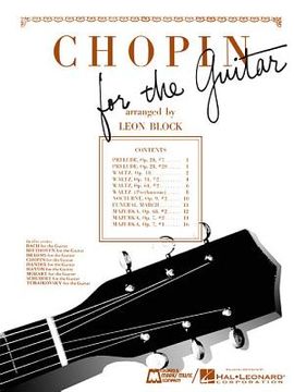 portada Chopin for Guitar: Guitar Solo