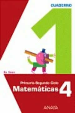 portada Matemáticas 4. Cuaderno 1. (En línea) (in Spanish)