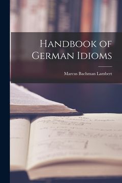 portada Handbook of German Idioms (in English)