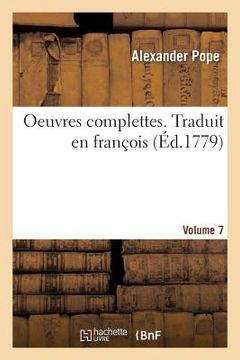 portada Oeuvres Complettes. Traduit En François. Volume 7 (en Francés)