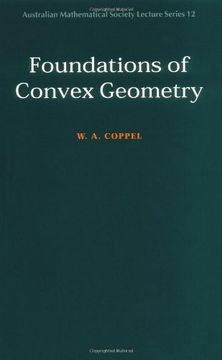portada Foundations of Convex Geometry Paperback (Australian Mathematical Society Lecture Series) 