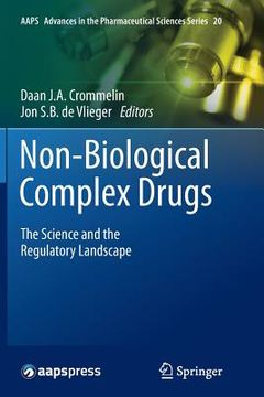 portada Non-Biological Complex Drugs: The Science and the Regulatory Landscape (en Inglés)