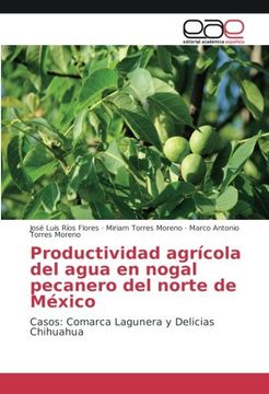 portada Productividad agrícola del agua en nogal pecanero del norte de México: Casos: Comarca Lagunera y Delicias Chihuahua (Spanish Edition)