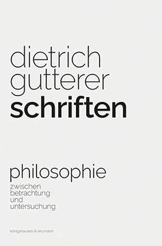 portada Schriften Philosophie Zwischen Betrachtung und Untersuchung (en Alemán)