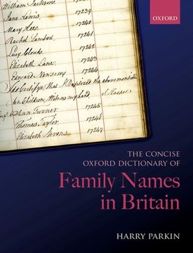 portada The Concise Oxford Dictionary of Family Names in Britain 