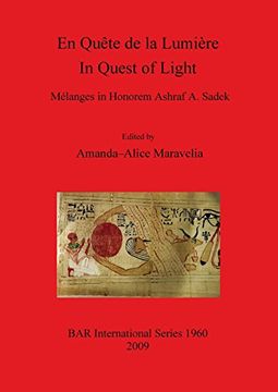portada en quete de la lumiere / in quest of light. melanges in honorem ashraf a. sadek (en Inglés)