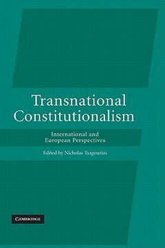 portada Transnational Constitutionalism: International and European Perspectives (en Inglés)