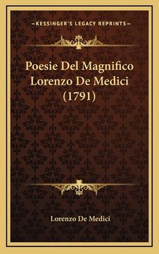 portada Poesie Del Magnifico Lorenzo De Medici (1791)