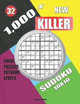 portada 1,000 + New sudoku killer 10x10: Logic puzzles extreme levels (in English)