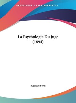 portada La Psychologie Du Juge (1894) (en Italiano)