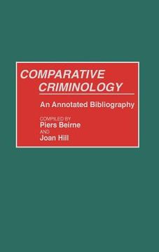 portada comparative criminology: an annotated bibliography (in English)