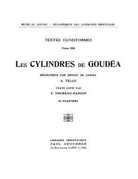 portada Les Cylindres de Goudea (in French)
