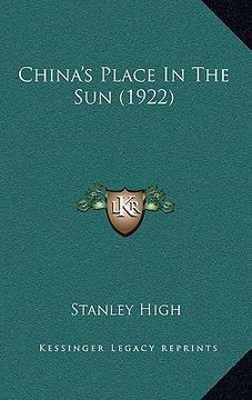 portada china's place in the sun (1922) (en Inglés)