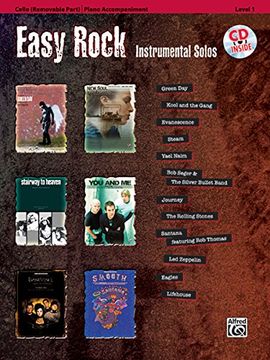 easy rock instrumental solos: cello [with cd (audio) and piano accompaniment] (en Inglés)