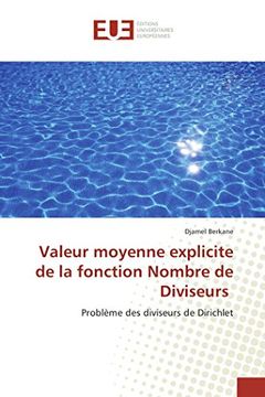 portada Valeur moyenne explicite de la fonction Nombre de Diviseurs (OMN.UNIV.EUROP.)