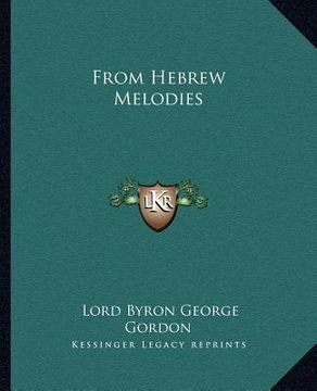 portada from hebrew melodies (in English)