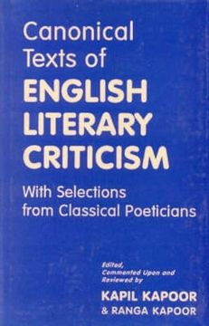 portada Canonical Text of English Literary Criticism