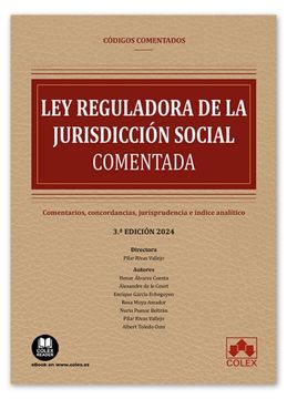 portada Ley Reguladora de la Jurisdiccion Social. Comentada 2024. Comentado (in Spanish)