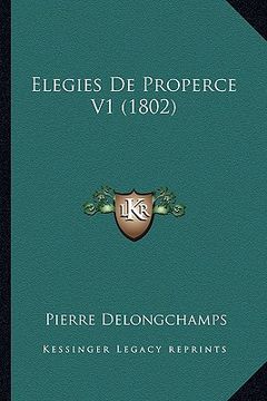 portada Elegies de Properce V1 (1802)