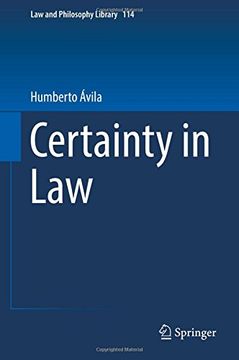 portada Certainty in Law (Law and Philosophy Library)
