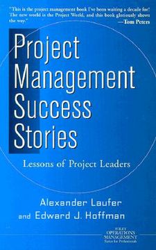 portada project management success stories: lessons of project leaders (en Inglés)