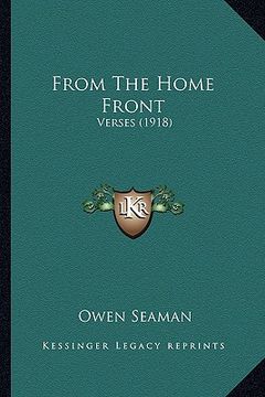 portada from the home front from the home front: verses (1918) (en Inglés)