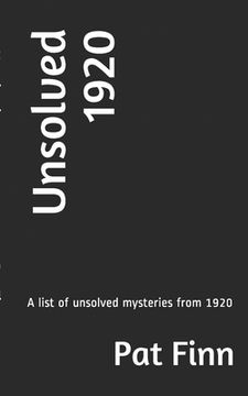 portada Unsolved 1920 (en Inglés)