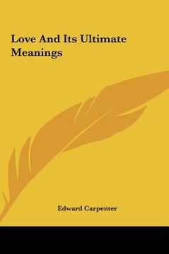 portada love and its ultimate meanings (en Inglés)