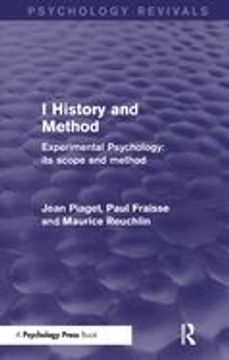 portada Experimental Psychology its Scope and Method: Volume i (Psychology Revivals): History and Method