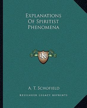 portada explanations of spiritist phenomena (en Inglés)