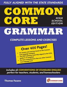 portada Common Core Grammar: High School Edition (en Inglés)