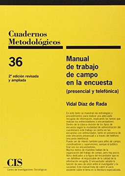 portada Manual de Trabajo de Campo de la Encuesta: (Presencial y Telefonica) (2ª Ed. )
