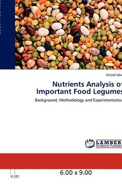 portada nutrients analysis of important food legumes (en Inglés)
