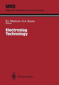 portada electroslag technology (en Inglés)