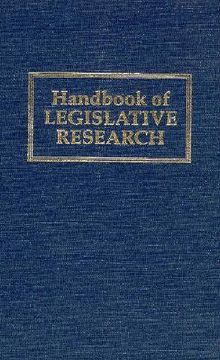 portada handbook of legislative research (en Inglés)