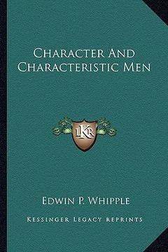 portada character and characteristic men (en Inglés)