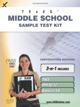 portada Texes Middle School Sample Test Kit: Thea, ppr Ec-12, Generalist 4-8 Teacher Certification Study Guide (en Inglés)