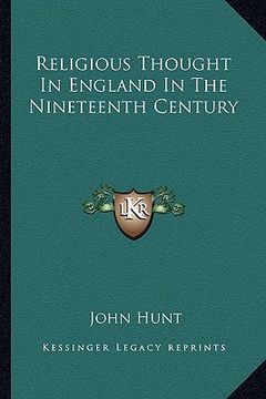 portada religious thought in england in the nineteenth century (in English)