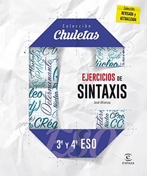 portada Ejercicos de sintáxis 3 y 4 para la ESO (Paperback) - José Atienza Marmolejo - Libro Físico (in Spanish)
