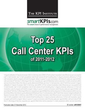 portada Top 25 Call Center KPIs of 2011-2012 (en Inglés)
