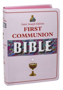 portada New Catholic Bible -- Med. Print Dura Lux (Girl Communion) (en Inglés)