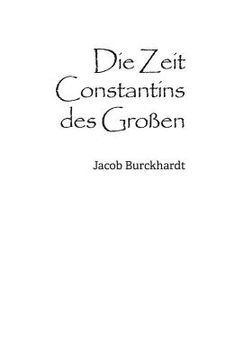 portada Die Zeit Constantins des Großen (in German)