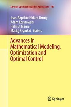 portada Advances in Mathematical Modeling, Optimization and Optimal Control (en Inglés)