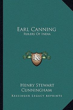 portada earl canning: rulers of india (en Inglés)